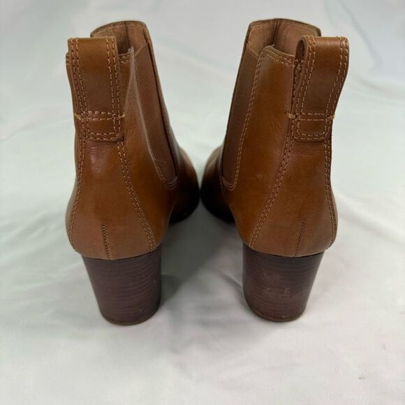 Madewell Regan Boot Size 9M Women Brown Leather Block Heel Cushioned Neutral - Picture 7 of 8